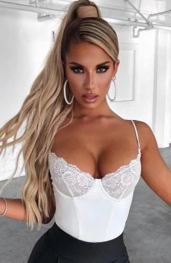 S.D NEW ARRIVALS Lucia Bodysuit - White