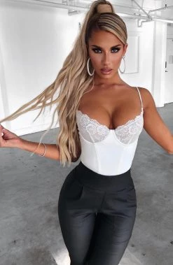 S.D NEW ARRIVALS Lucia Bodysuit - White