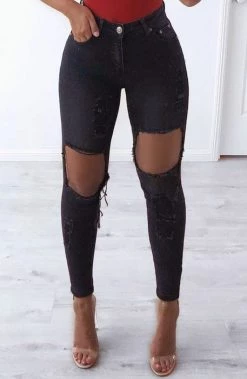 Babyboo Fashion Honey Crush Jeans - Black Denim