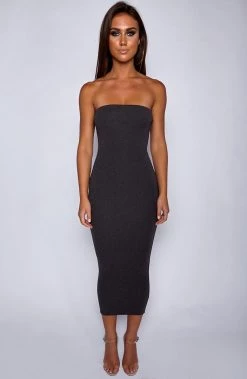 Babyboo Fashion In Style Maxi Dress - Charcoal