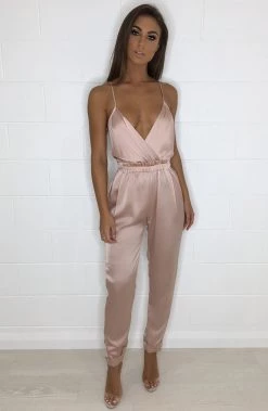 Babyboo Fashion CLOTHING Scarlett Jumpsuit - Dusty Pink