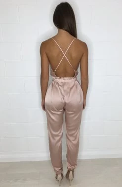 Babyboo Fashion CLOTHING Scarlett Jumpsuit - Dusty Pink