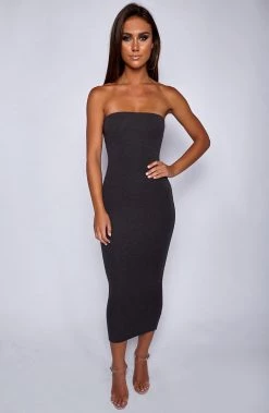 Babyboo Fashion In Style Maxi Dress - Charcoal