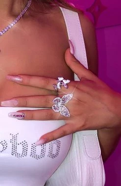 L.F Lela Butterfly Ring - Silver NEW ARRIVALS