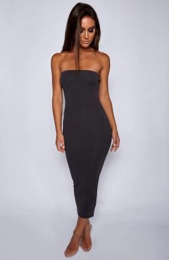 Babyboo Fashion In Style Maxi Dress - Charcoal