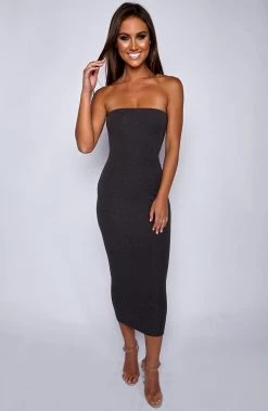 Babyboo Fashion In Style Maxi Dress - Charcoal