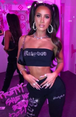 Z.Y NEW ARRIVALS Lailani Diamante Bandeau - Black