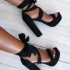 L.F Danica Block Heels - Black NEW ARRIVALS