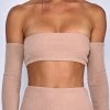 Babyboo Fashion Tops Kira Crop Top - Mocha