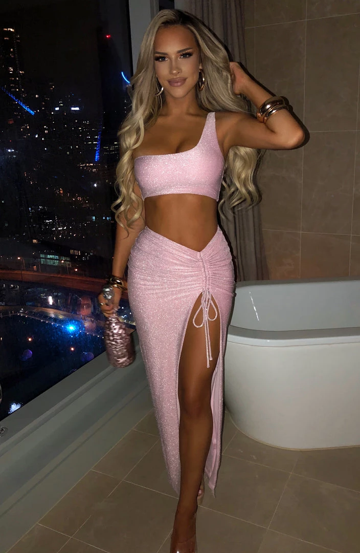 L.F Alyssia Crop - Pink Sparkle NEW ARRIVALS