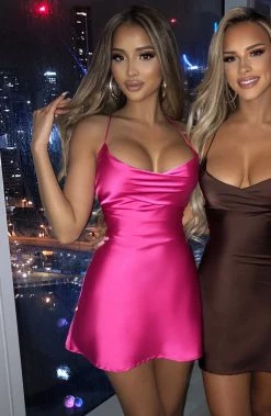 M.T Avianna Mini Dress - Hot Pink