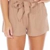 Vendor-unknown Baby Swirl Shorts - Brown CLOTHING