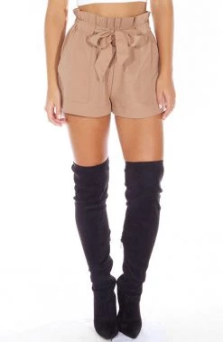 Vendor-unknown Baby Swirl Shorts - Brown CLOTHING