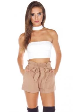 Vendor-unknown Baby Swirl Shorts - Brown CLOTHING