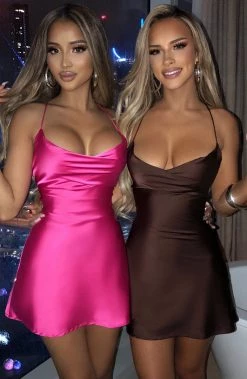 M.T Avianna Mini Dress - Chocolate