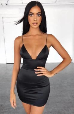 S.D Paisley Mini Dress - Black