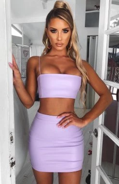 S.D Rebel Mini Skirt - Lilac