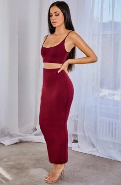 L.F BACK IN Abbi Set - Burgundy
