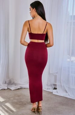 L.F BACK IN Abbi Set - Burgundy