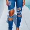 V.B CLOTHING Amelia Jeans - Medium Blue