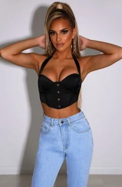 R.F NEW ARRIVALS Aaliyah Corset - Black