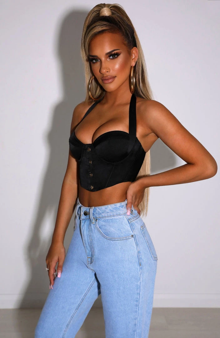 R.F NEW ARRIVALS Aaliyah Corset - Black