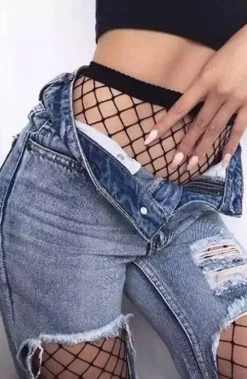 Babyboo Fashion Basic Fishnets Stockings - Small Diamond