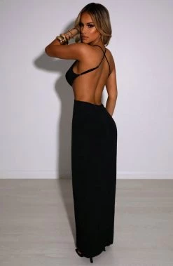 M.T Adrianna Maxi Dress - Black