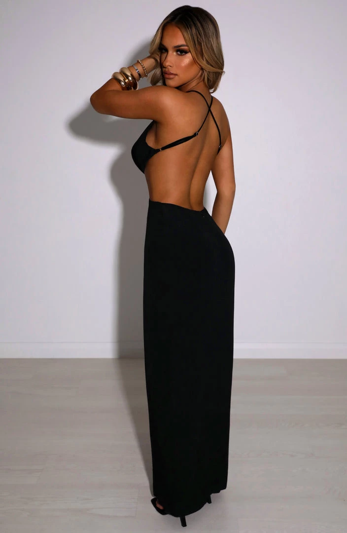 M.T Adrianna Maxi Dress - Black