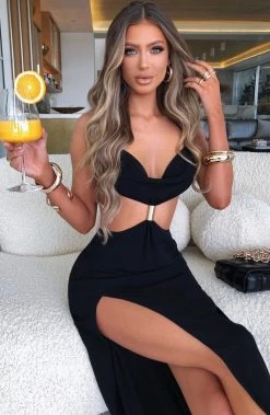 M.T Adrianna Maxi Dress - Black