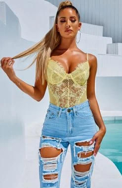 S.D Alayna Bodysuit - Lemon NEW ARRIVALS