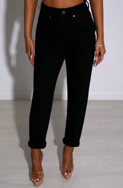 Z.Y Ali Boyfriend Jeans - Black NEW ARRIVALS