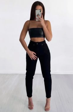 Z.Y Ali Boyfriend Jeans - Black NEW ARRIVALS