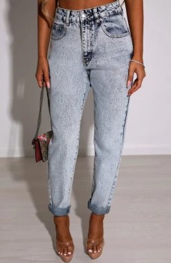 Z.Y NEW ARRIVALS Ali Boyfriend Jeans - Acid Blue