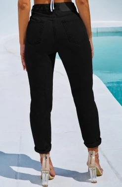 Z.Y Ali Boyfriend Jeans - Black NEW ARRIVALS