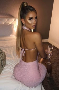 C.F Allissa Mini Dress - Pink Sparkle NEW ARRIVALS