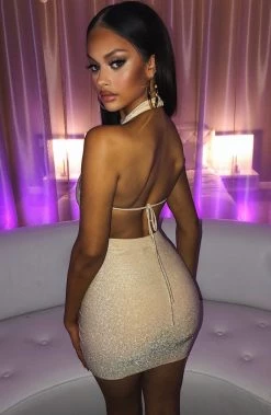 C.F Allissa Mini Dress - Gold Sparkle