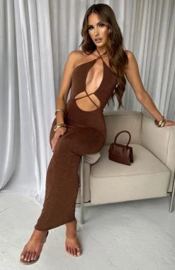 B.D Alondra Maxi Dress - Chocolate NEW ARRIVALS