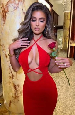 B.D Alondra Maxi Dress - Red