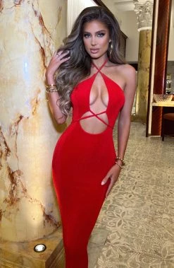 B.D Alondra Maxi Dress - Red