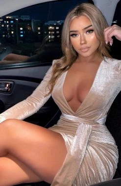 S.D NEW ARRIVALS Amalia Mini Dress - Ivory