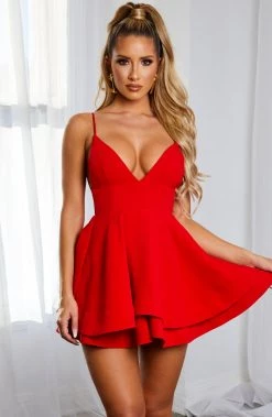 Z.Y Amanda Mini Dress - Red NEW ARRIVALS