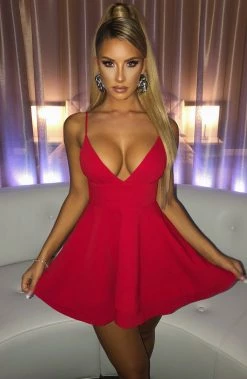 Z.Y Amanda Mini Dress - Red NEW ARRIVALS