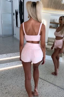 C.F Amira Cozy Crop - Baby Pink NEW ARRIVALS