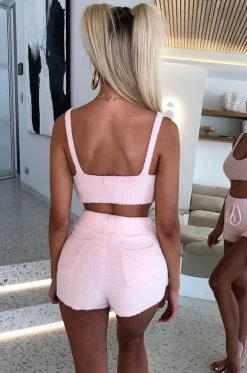 C.F Amira Cozy Crop - Baby Pink NEW ARRIVALS