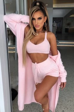 C.F Amira Cozy Crop - Baby Pink NEW ARRIVALS