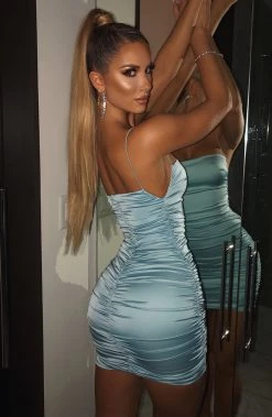 C.F NEW ARRIVALS Anastasia Mini Dress - Baby Blue