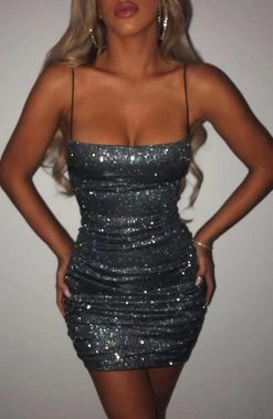 C.F Anastasia Mini Dress - Black Sparkle