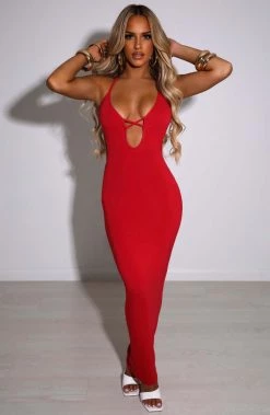 L.F NEW ARRIVALS Angelita Maxi Dress - Red