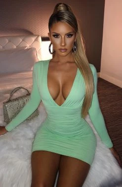 L.F NEW ARRIVALS Annette Mini Dress - Mint